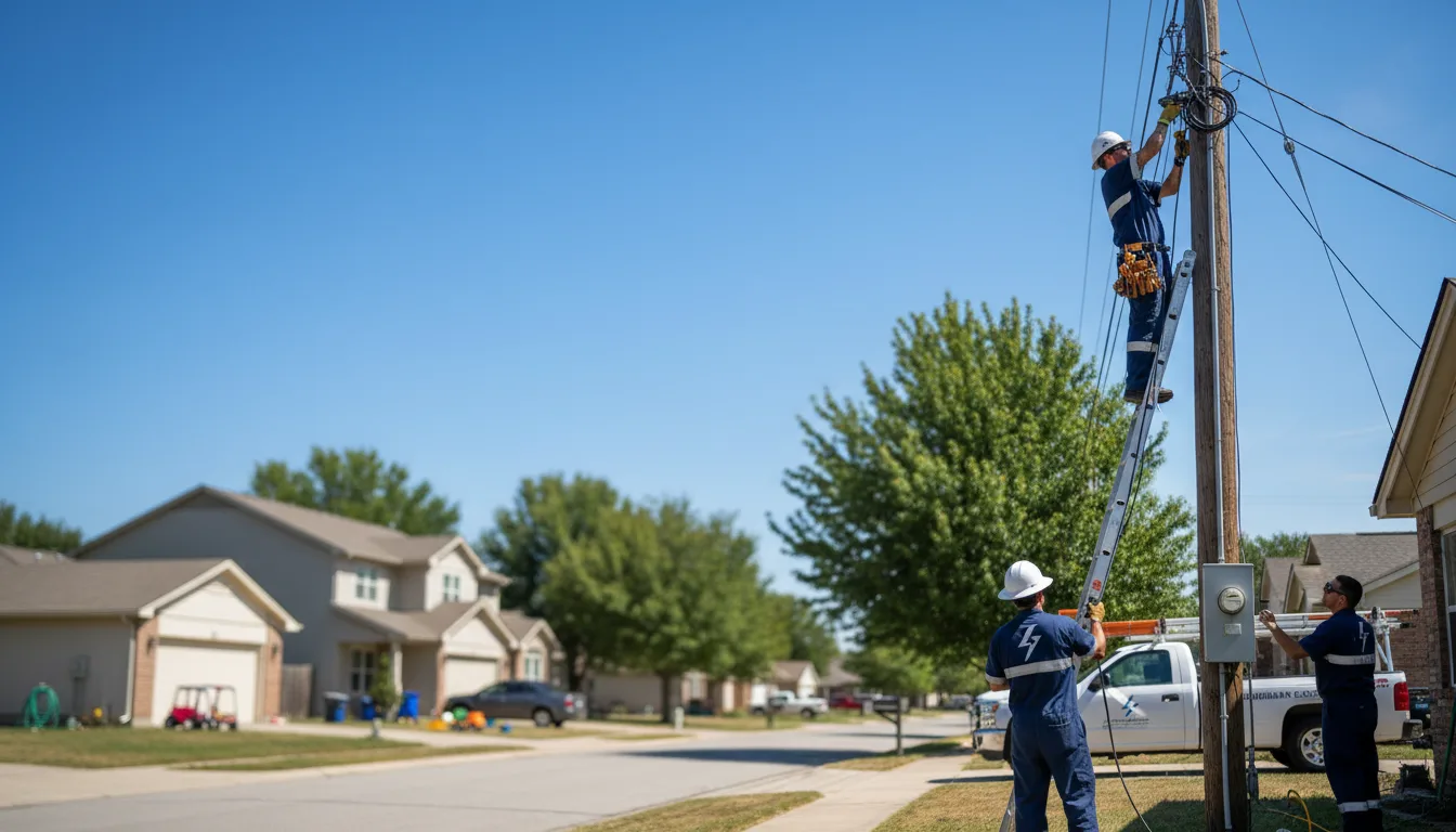 Residential electrician providing installation services in Trosper, KY